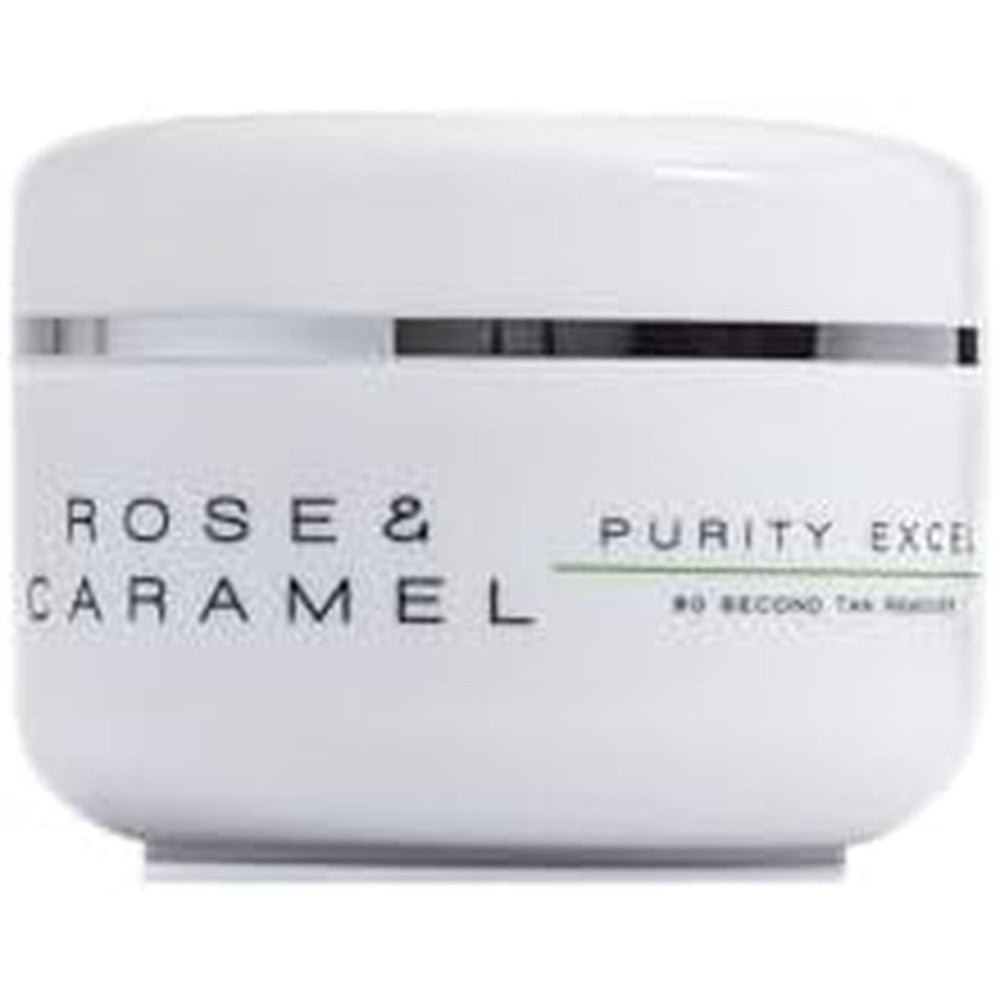 Rose & Caramel Purity Excel 60 Second Self Tan Remover jar front view