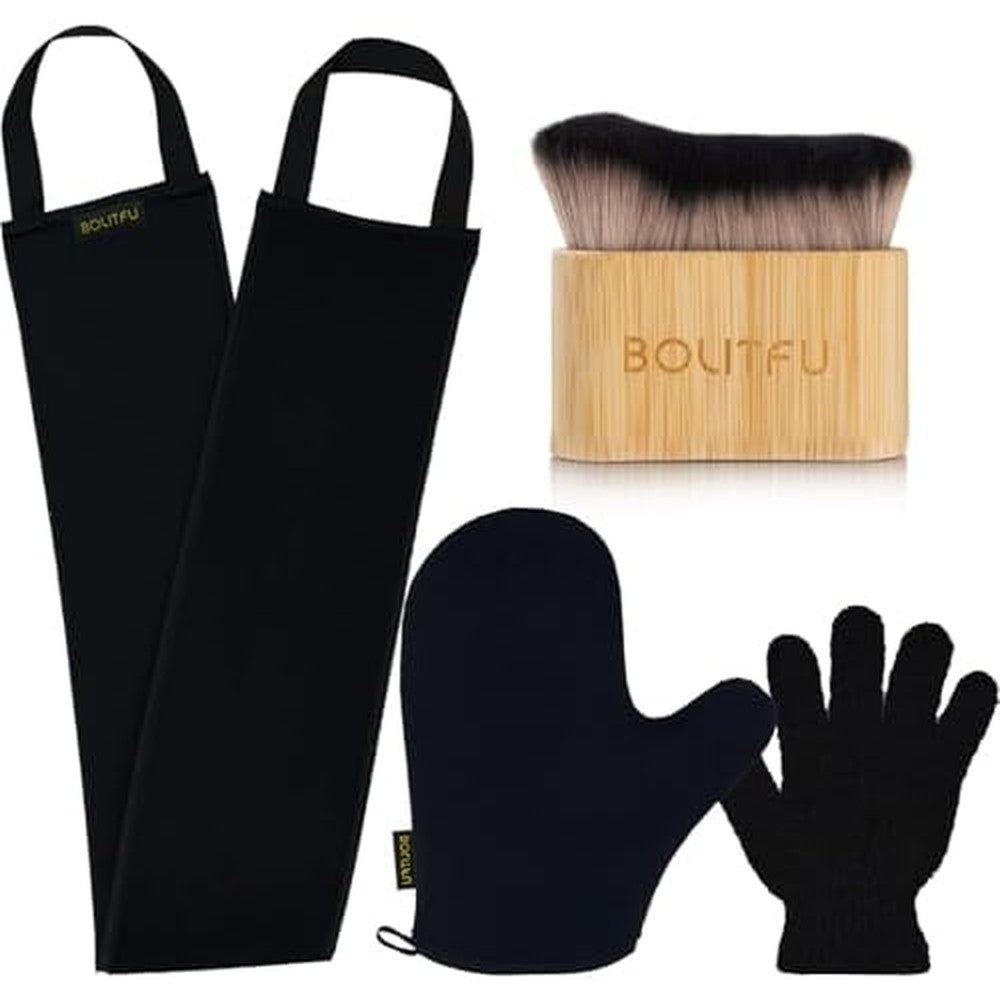 Bolitfu 4 Pack Self Tanning Mitt Applicator Kit front view