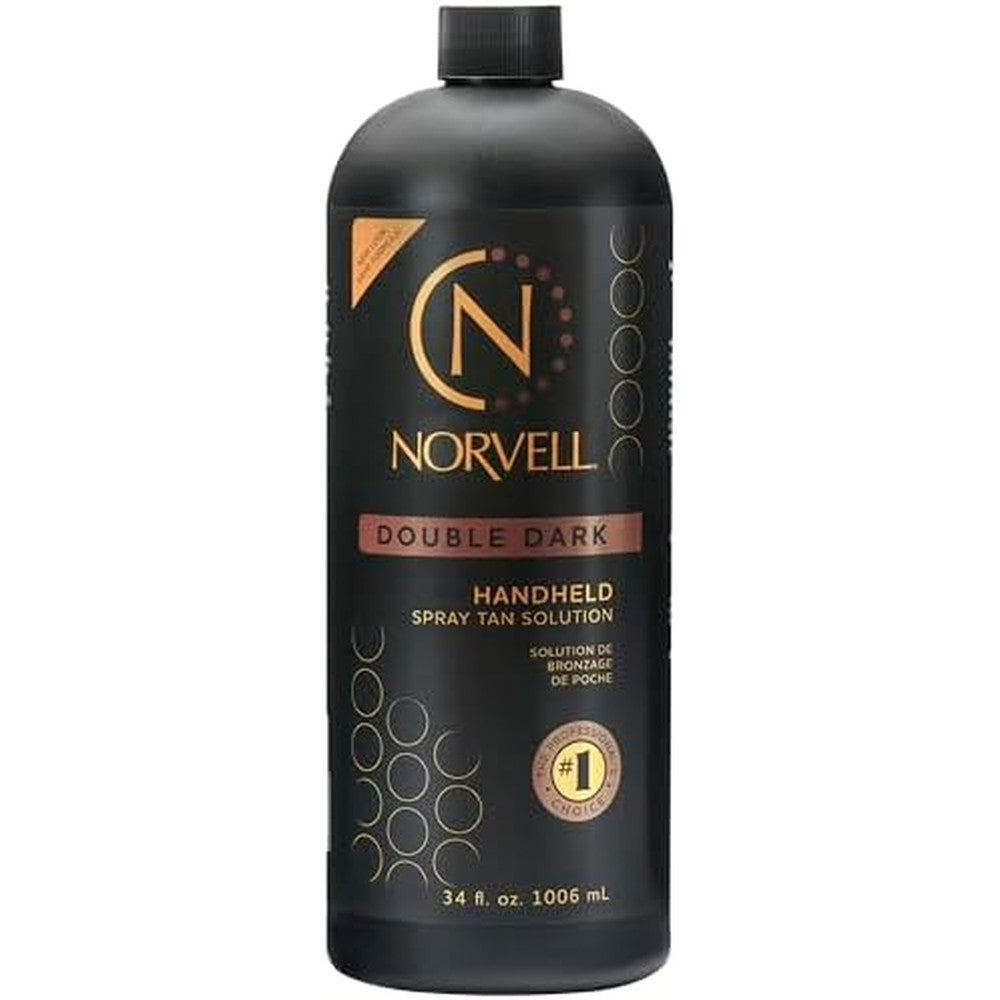 Norvell Premium Double Dark Sunless Spray Tan Solution bottle front view