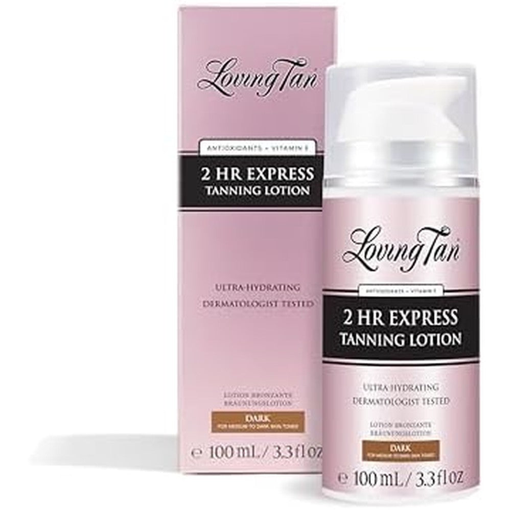 Loving Tan 2 Hour Express Self Tanning Lotion Dark front view