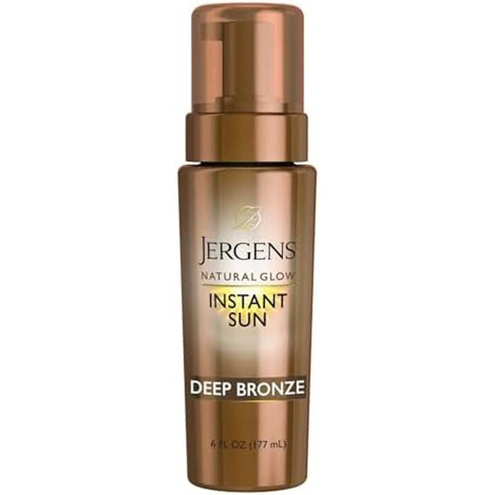 Jergens Natural Glow Instant Sun Body Mousse Deep Bronze front view