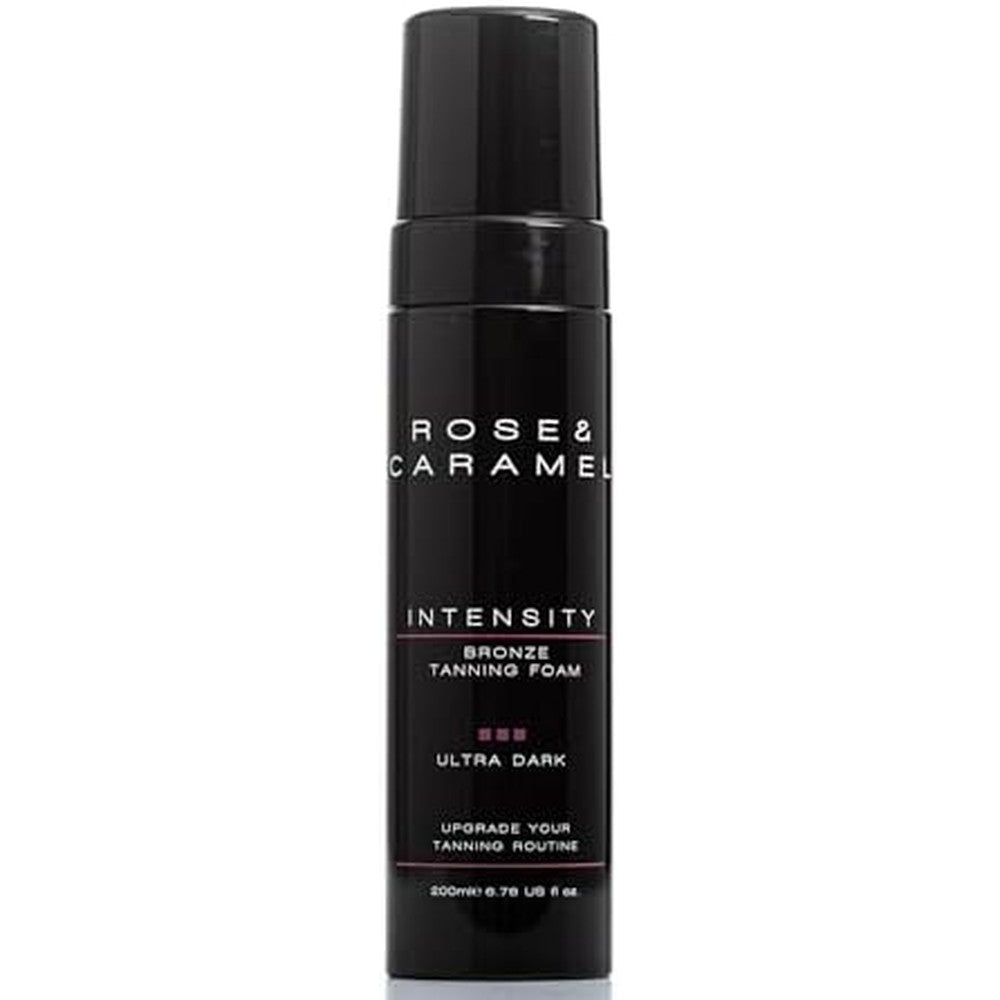 Rose and Caramel Intensity Ultra Dark Bronzed Self Tanning Mousse bottle front view
