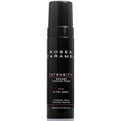 Rose and Caramel Intensity Ultra Dark Bronzed Self Tanning Mousse bottle front view