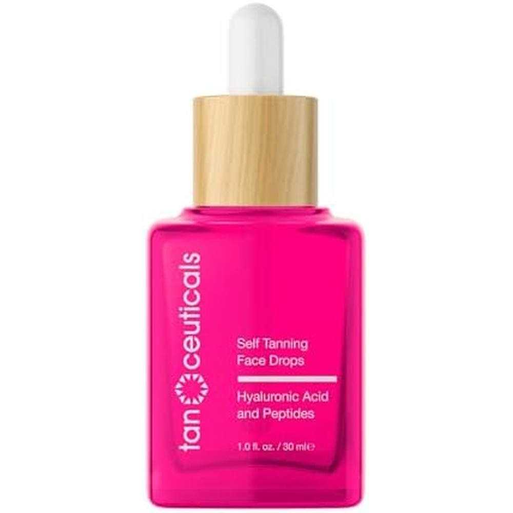 Tanceuticals Self Tanning Face Drops bottle front view for radiant skin