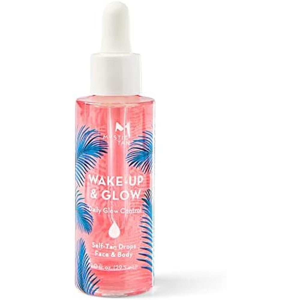 Mystic Tan Wake-Up And Glow Daily Glow Control Self Tan Drops bottle front view