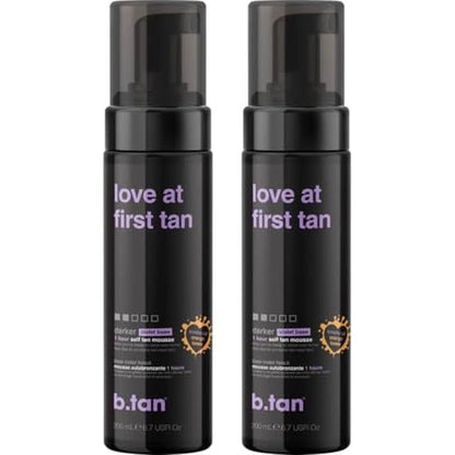 B.tan Love at First Tan violet base mousse bundle front view