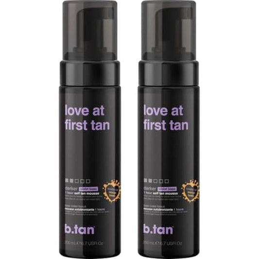B.tan Love at First Tan violet base mousse bundle front view