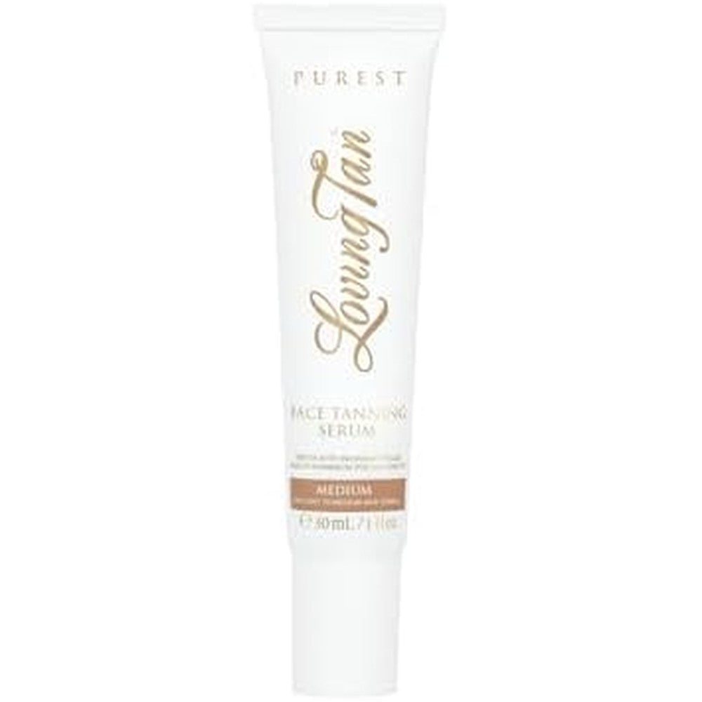 Loving Tan Purest Face Tanning Serum Medium front bottle view