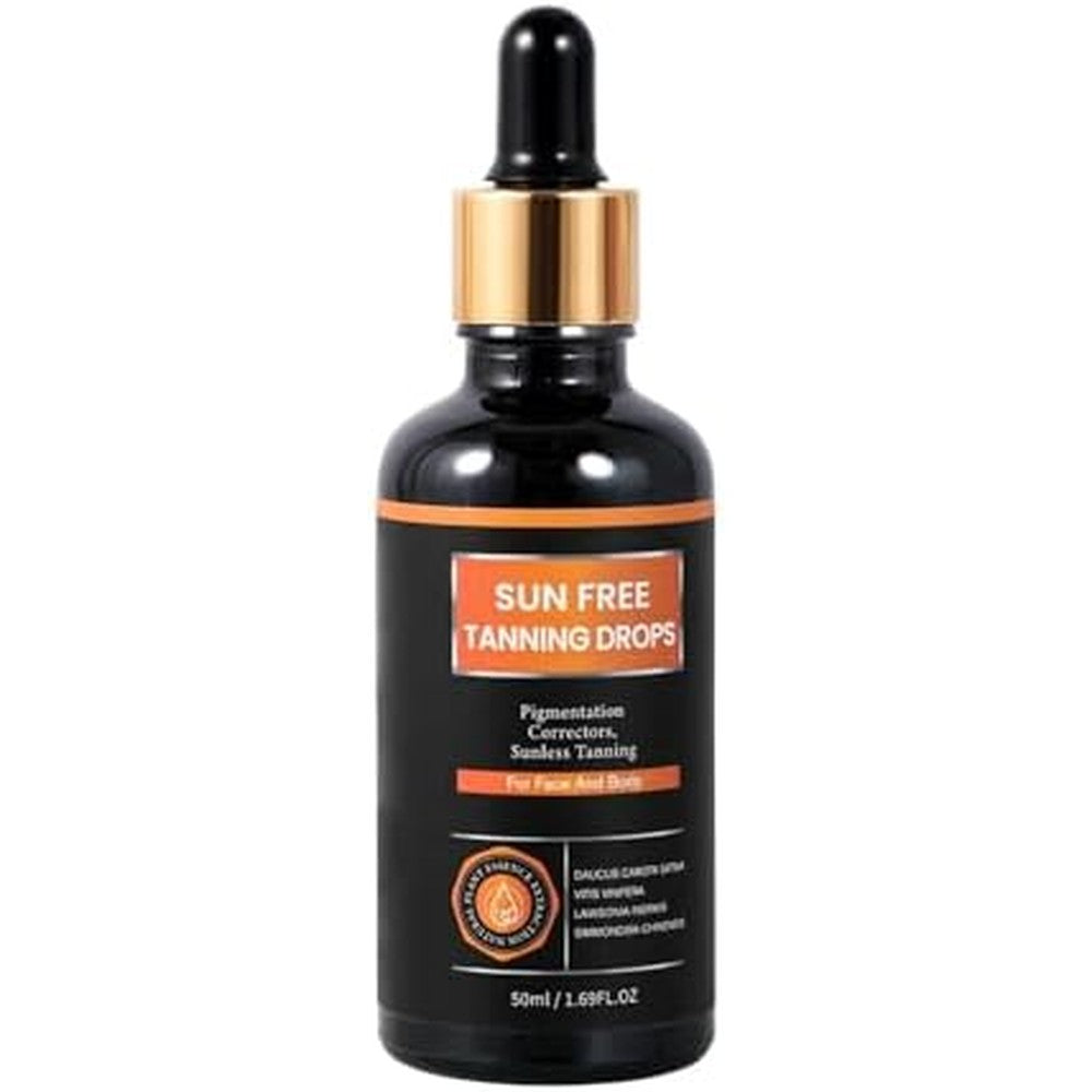 Pipige natural organic self tanning drops face front view bottle