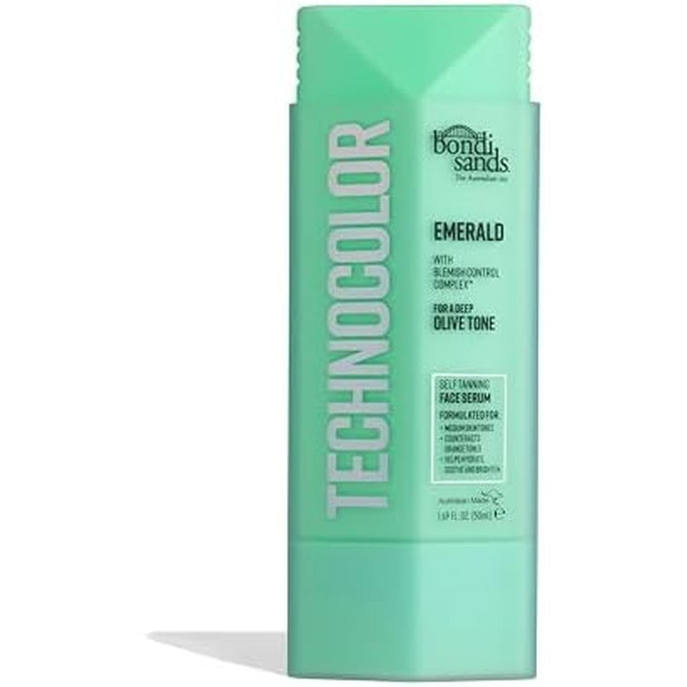 Bondi Sands Technocolor Emerald Self Tanning Face Serum bottle front view