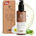 Beauty by Earth face tanner serum front view bottle packaging