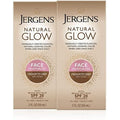 Jergens natural glow face self tanner lotion front view bottle