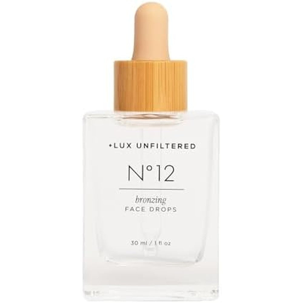 Lux Unfiltered Number 12 Bronzing Face Drops bottle front view