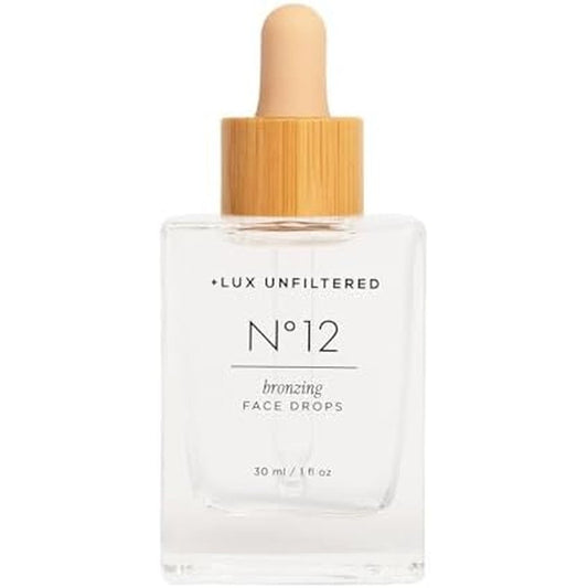 Lux Unfiltered Number 12 Bronzing Face Drops bottle front view