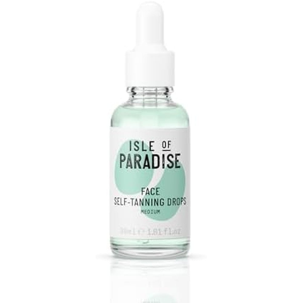 Isle of Paradise Medium Self Tanning Drops front view packaging