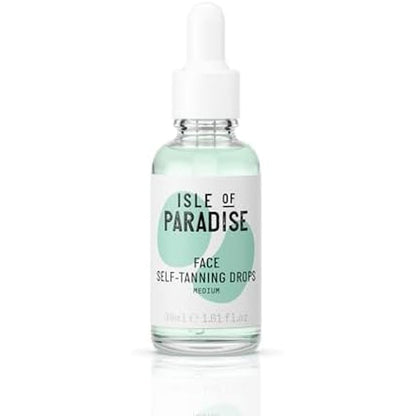 Isle of Paradise Medium Self Tanning Drops front view packaging