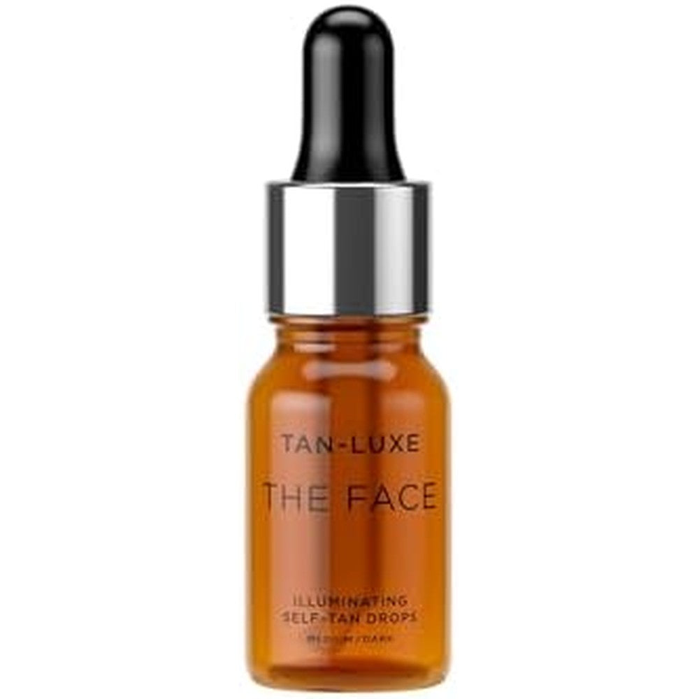 Tan-Luxe The Face Illuminating Self-Tan Drops front view packaging