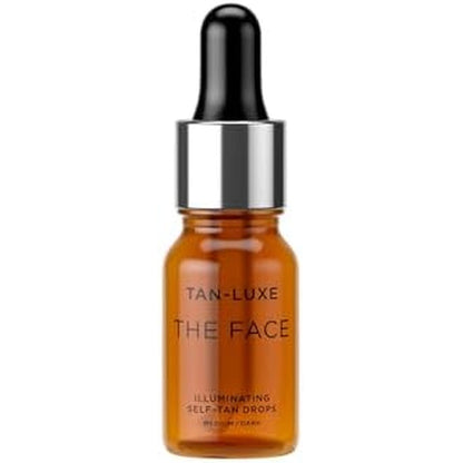 Tan-Luxe The Face Illuminating Self-Tan Drops front view packaging