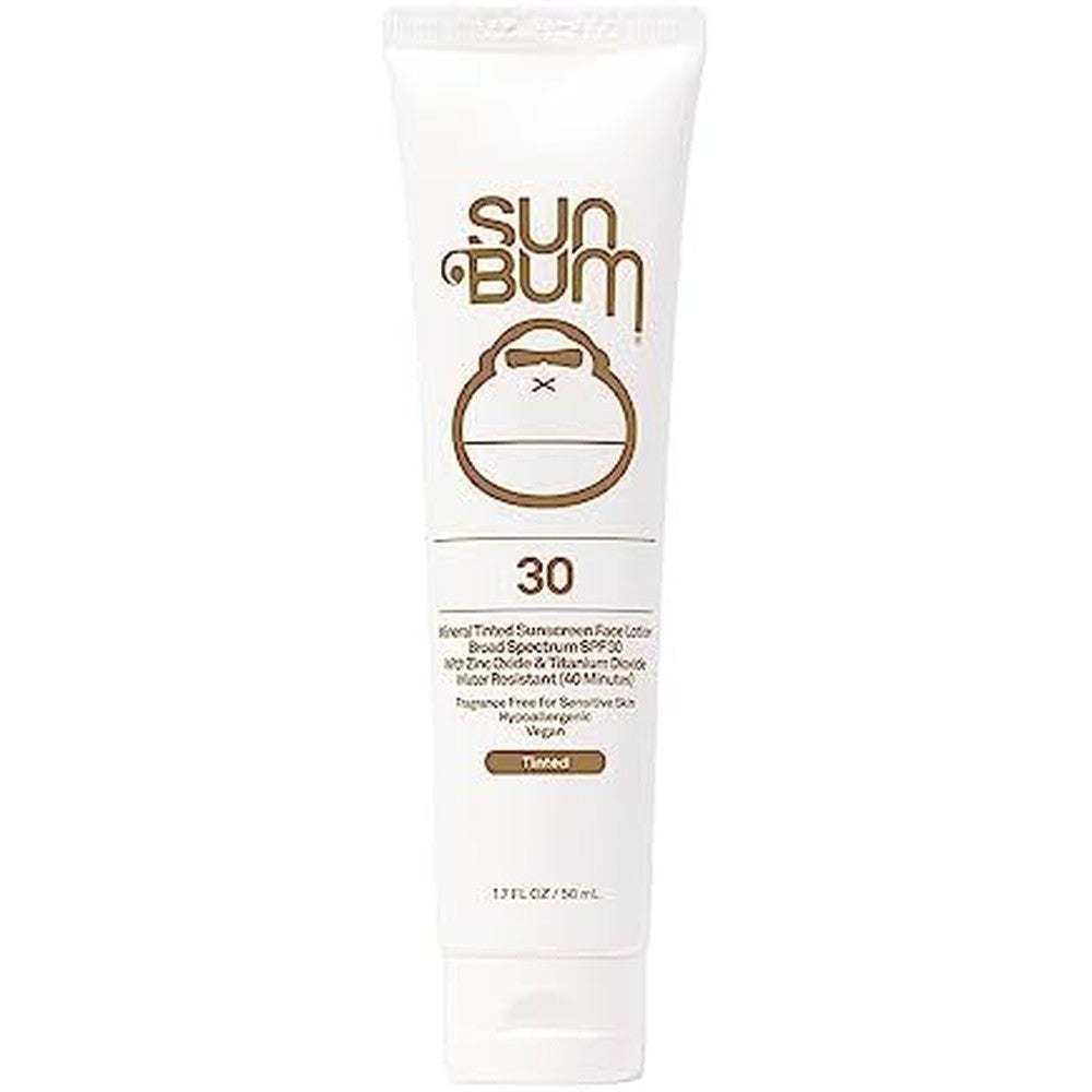Sun Bum Mineral SPF 30 Tinted Face Sunscreen front view bottle