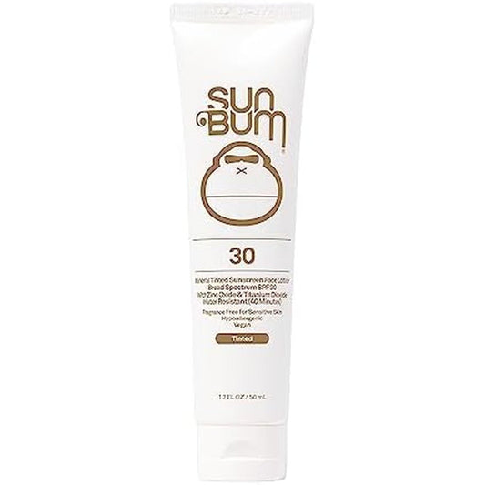 Sun Bum Mineral SPF 30 Tinted Face Sunscreen front view bottle