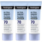 Neutrogena SPF 70 sunscreen with dry-touch matte finish for face and body