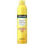 Neutrogena SPF 30 sunscreen spray for beach and outdoor sun protection