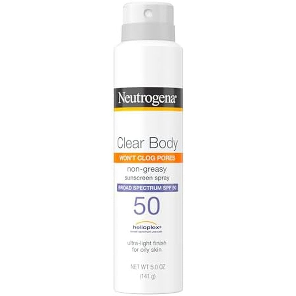 Neutrogena Clear Body SPF 50 Sunscreen Spray front view