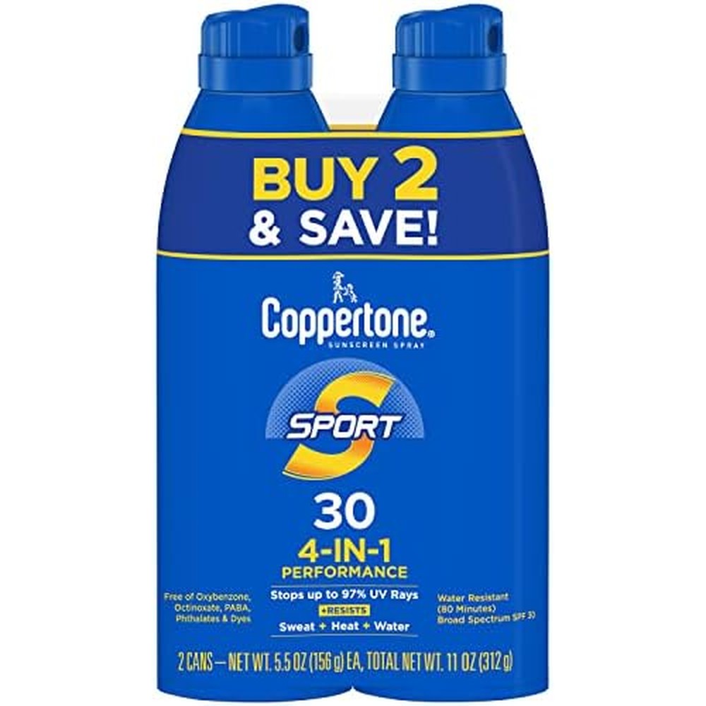 Coppertone Sport Sunscreen Spray SPF 30 front view