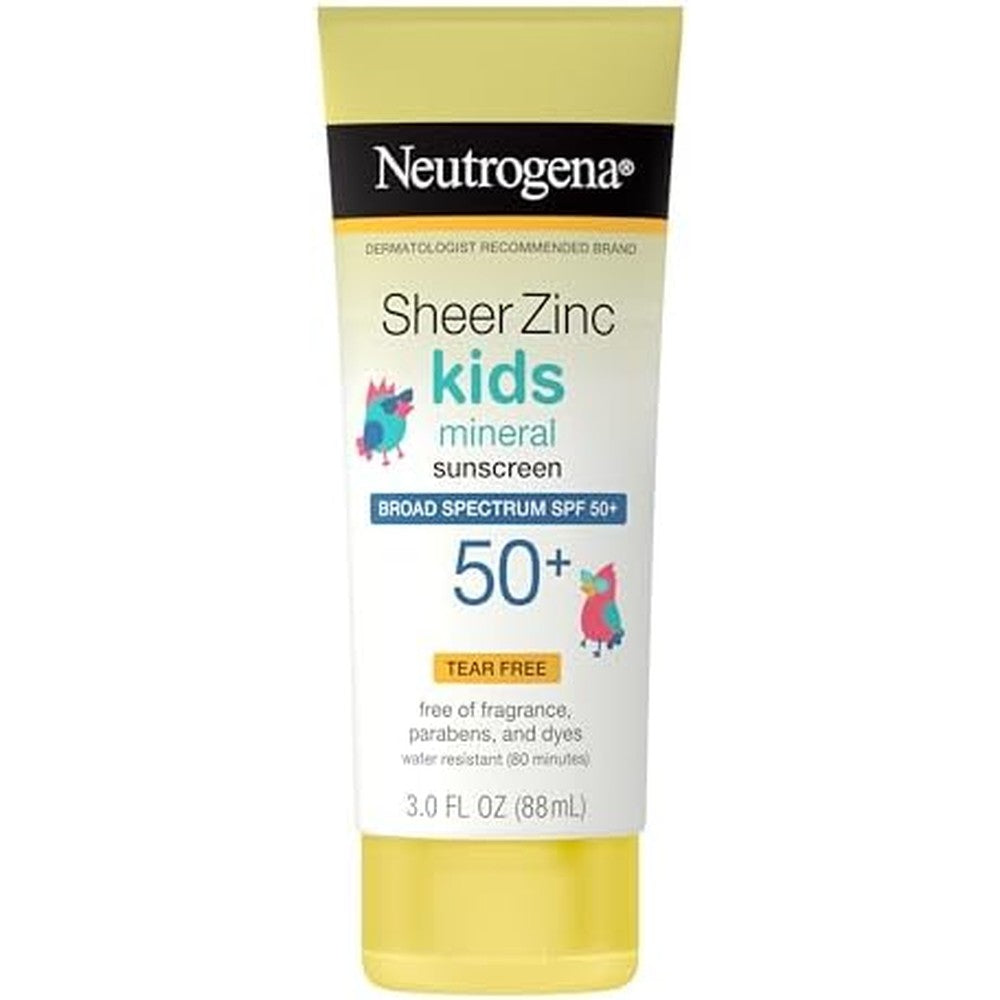 Neutrogena Kids Sheer Zinc Mineral Sunscreen front view bottle