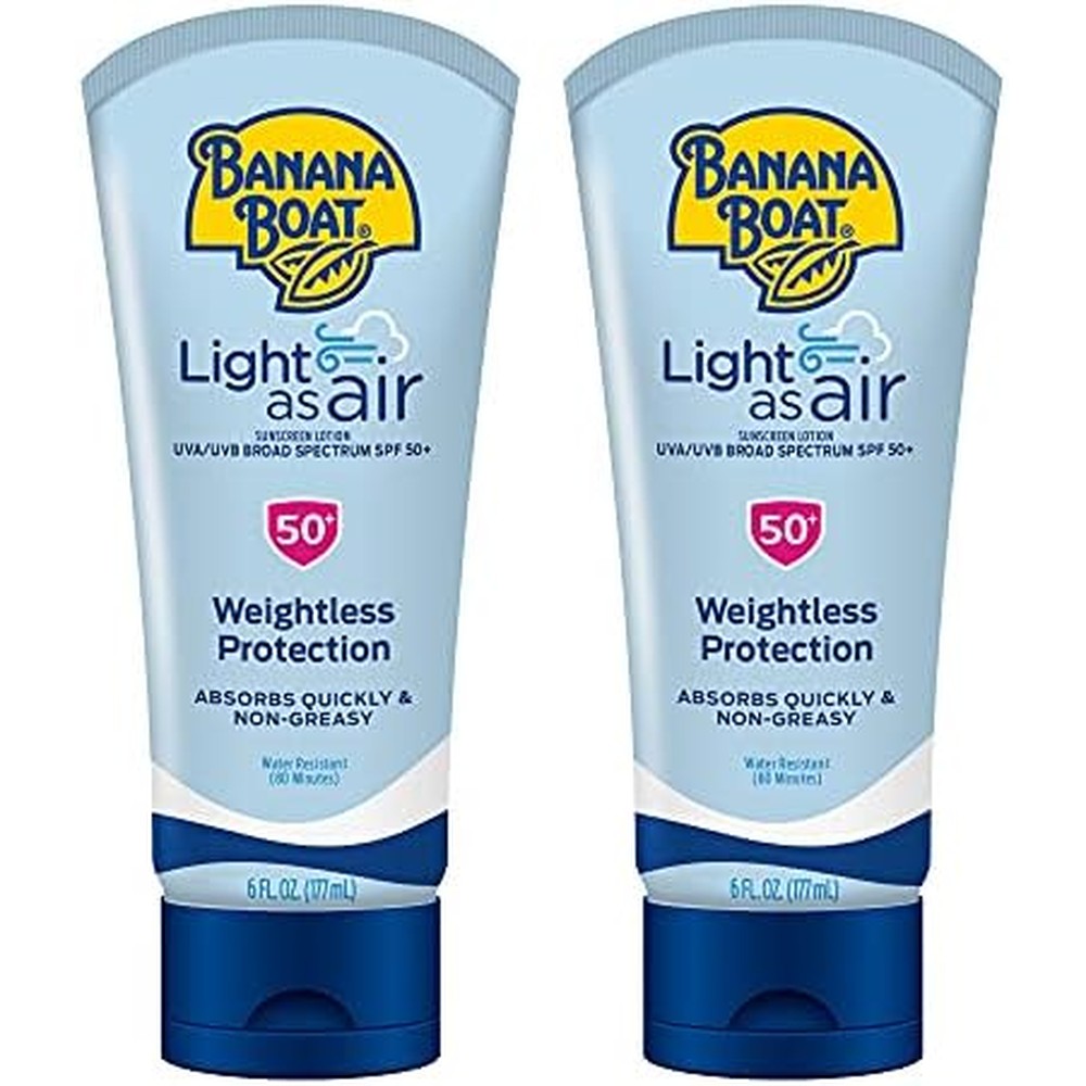 Banana Boat Light As Air Sunscreen Lotion SPF 50 bottle front view