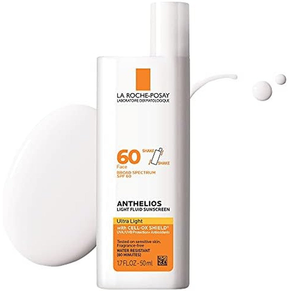 La Roche-Posay Anthelios Light Fluid Facial Sunscreen front view bottle