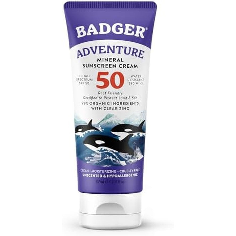 Badger Adventure Sport Mineral Sunscreen front view