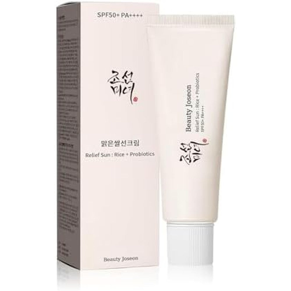 Gonalulu Relief Sun Organic Korean Sunscreen bottle front view for UV protection.