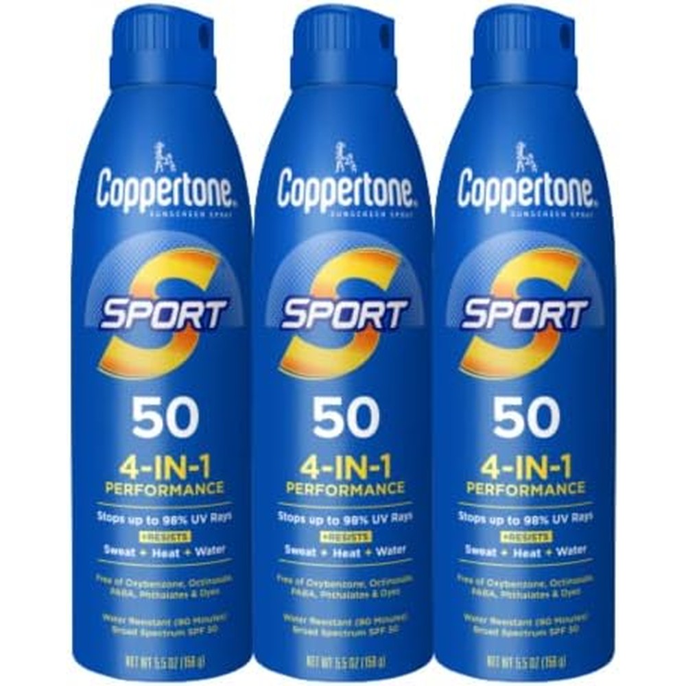 Coppertone Sport Continuous Sunscreen Spray SPF 50 front view