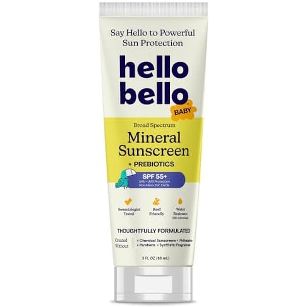 Hello Bello Mineral SPF 55 Sunscreen Lotion front view