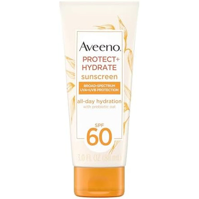 Aveeno Protect And Hydrate Moisturizing Body Sunscreen Lotion front view bottle packaging