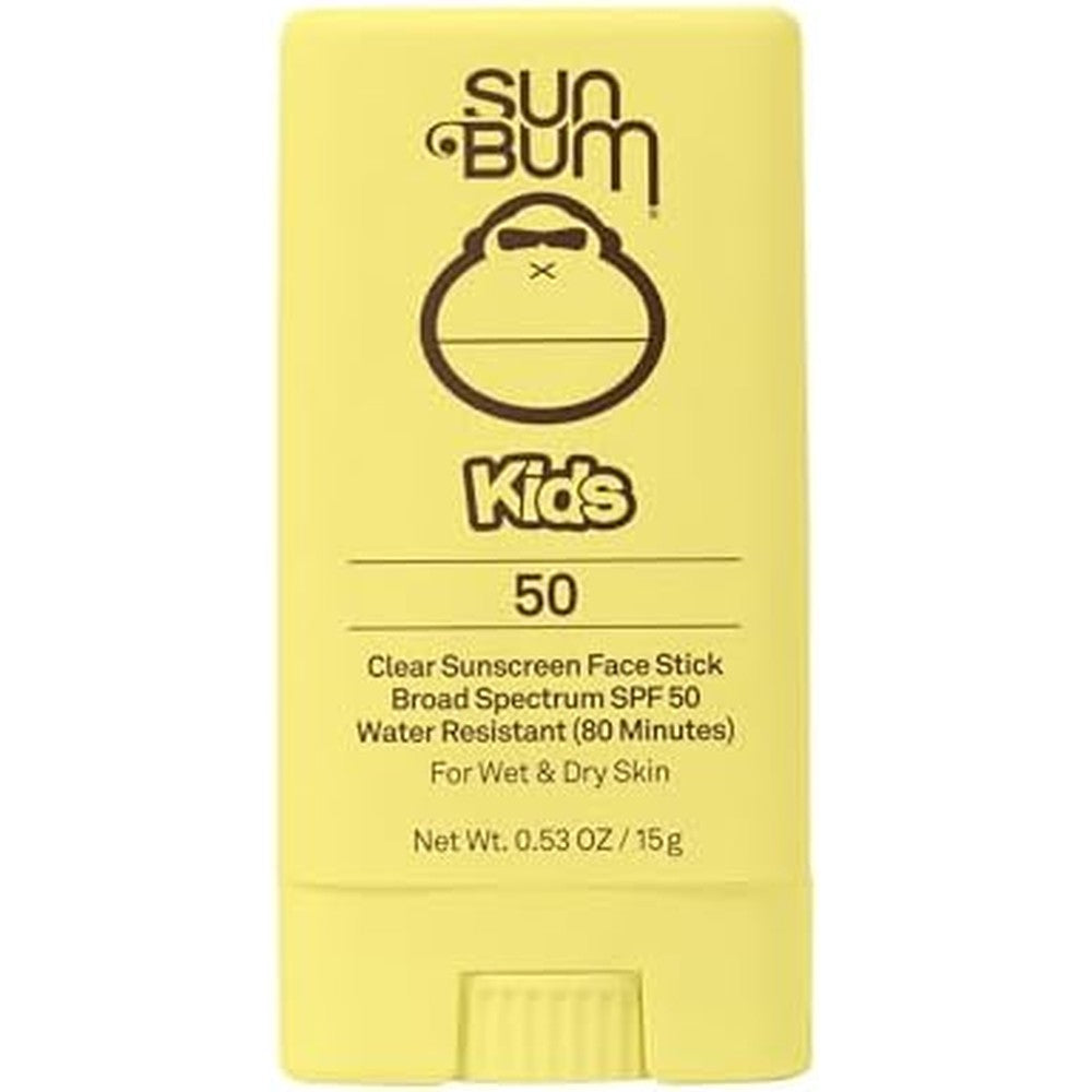 Sun Bum Kids SPF 50 Clear Face Stick front view
