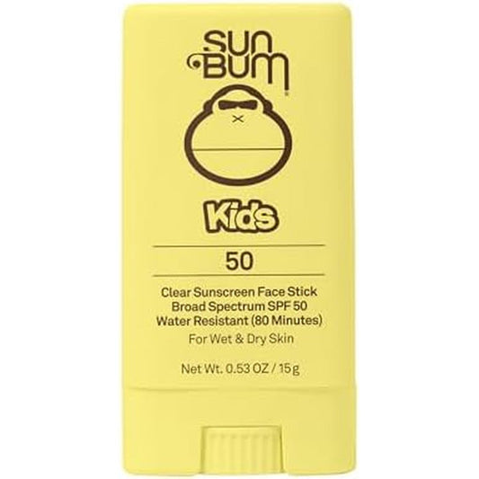Sun Bum Kids SPF 50 Clear Face Stick front view