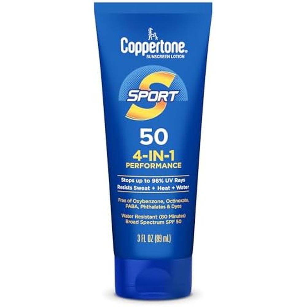 Coppertone Sport Sunscreen Lotion SPF 50 front view packaging