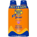 Banana Boat Sport Ultra SPF 50 Sunscreen Spray front view twin pack cans