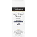 Neutrogena age shield face sunscreen front view packaging