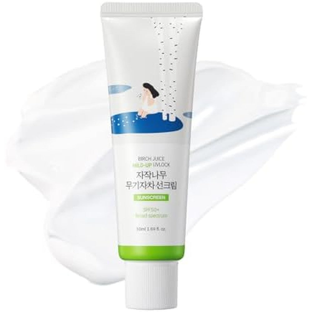 Round Lab Birch Juice Mild Up Sunscreen UV Lock bottle front view