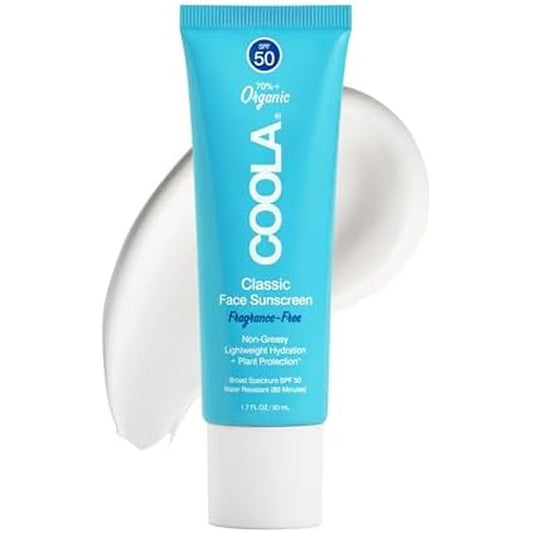 Coola Organic Face Sunscreen SPF 50 1.7 Fluid Ounce front view