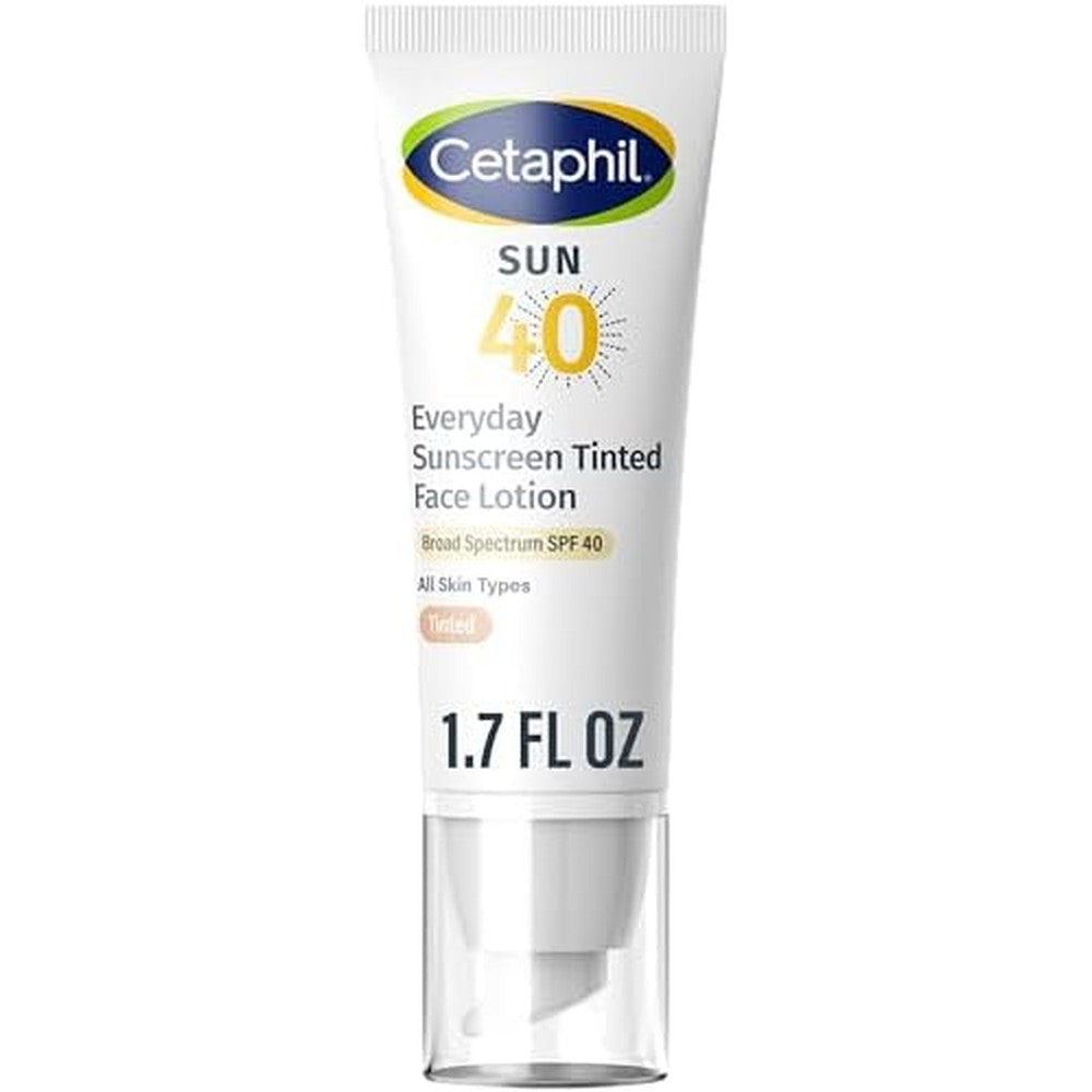 Cetaphil Everyday Sunscreen Tinted Face Lotion front view bottle for sensitive skin protection