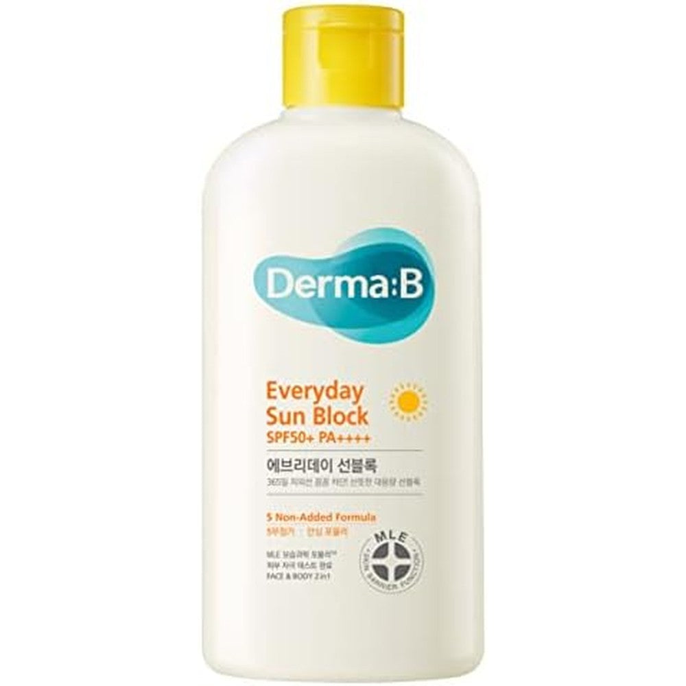 Derma B Everyday Sun Block 200ml front view bottle