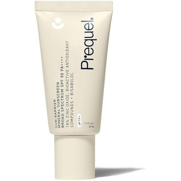 Prequel Sun Barrier Mineral Sunscreen front view tube packaging
