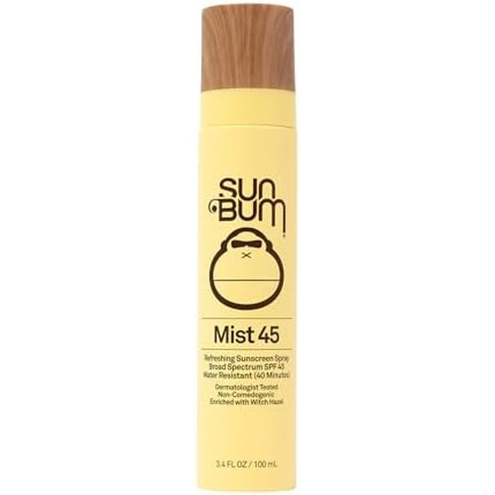 Sun Bum Original SPF 45 Sunscreen Face Mist bottle front view