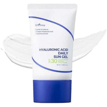 Isntree Hyaluronic Acid Daily Sun Gel 50 Milliliters front view packaging