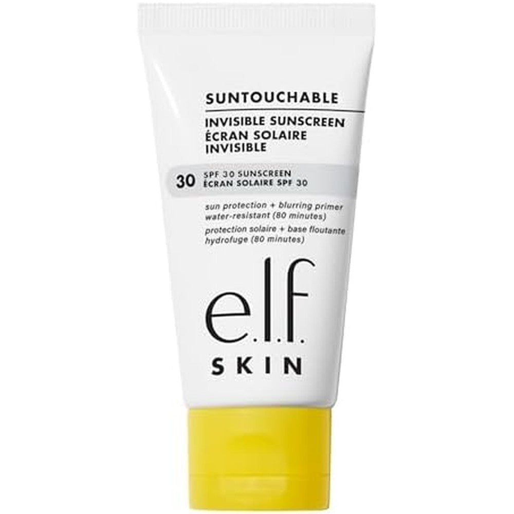 e.l.f. SKIN Suntouchable Invisible SPF 35 gel sunscreen tube for clear sun protection
