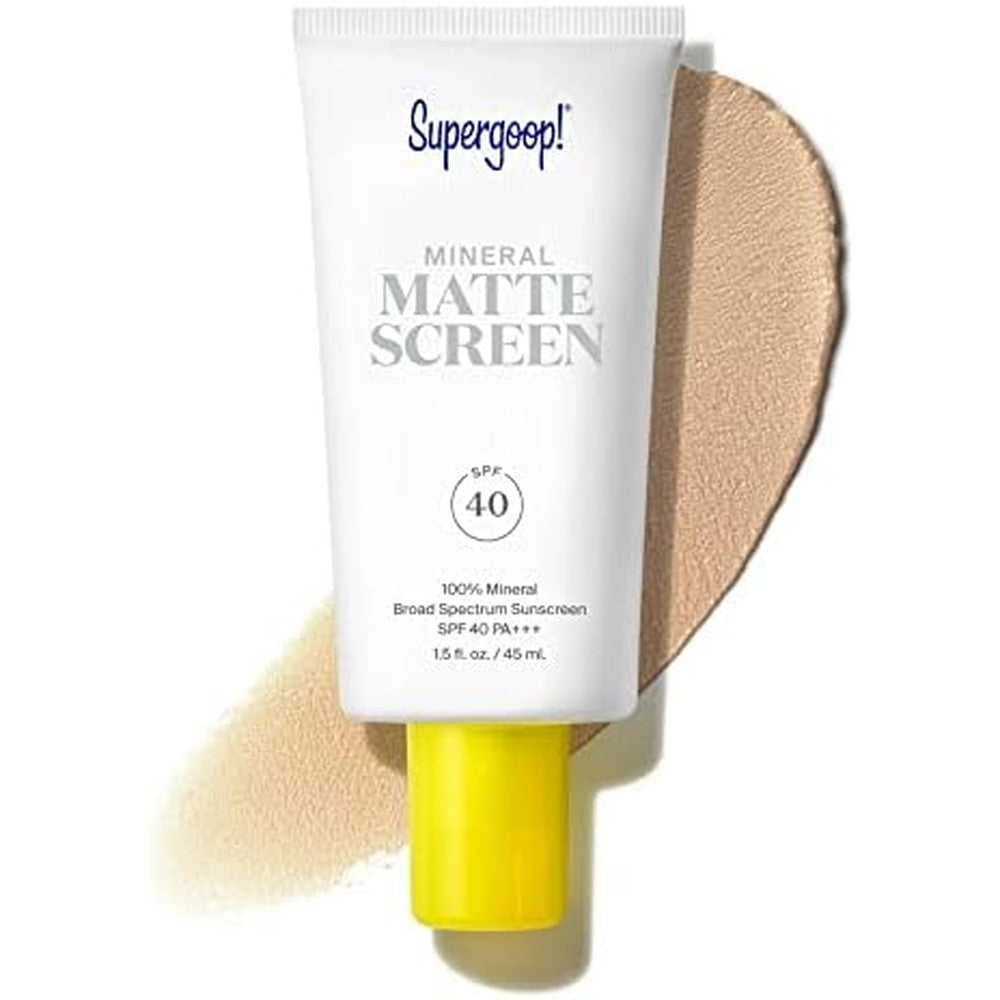 Supergoop! Mineral Mattescreen SPF 40 45 mL bottle front view